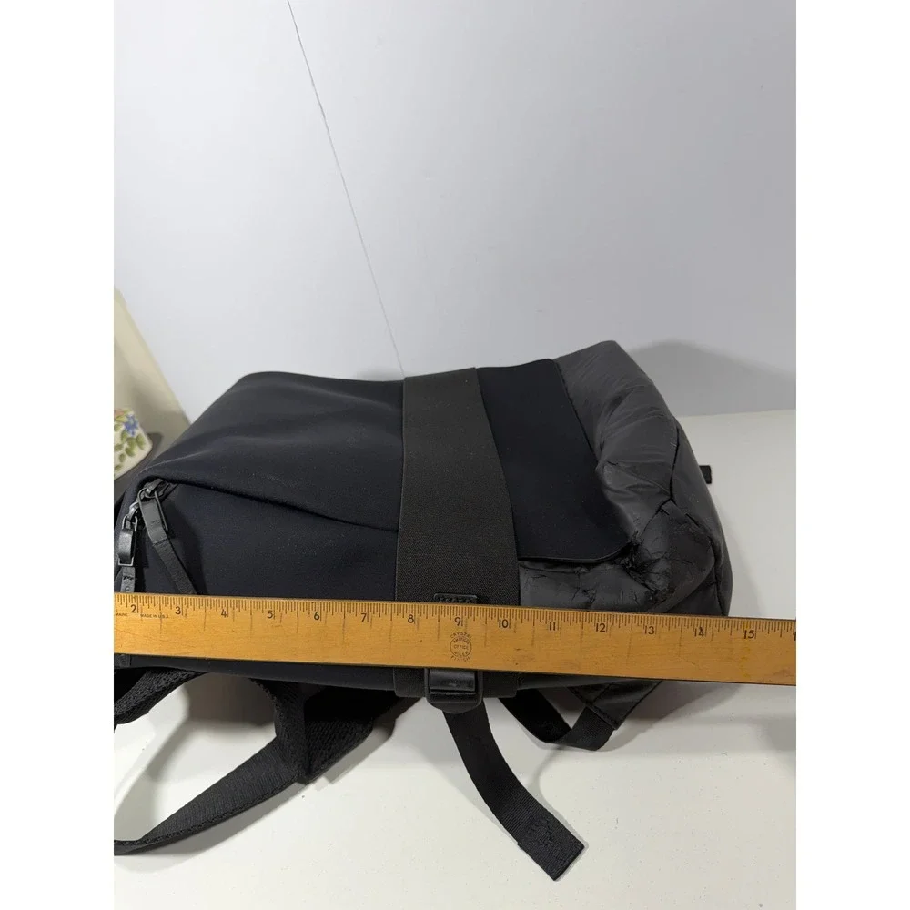 Y-3 Yohji Yamamoto Qasa Small Backpack Black Noir Neoprene Bag NEW with flaw